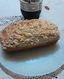 Budín de coco con crumble
