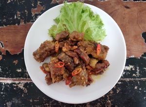 Foto resep Rica-rica Entok Pedas Manis