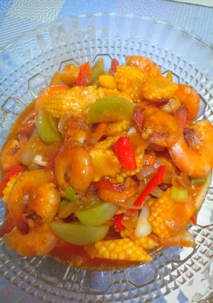 Foto resep Udang Asam Manis
