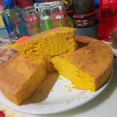 A picture of Torta calabaza y coco 🎃🥥.