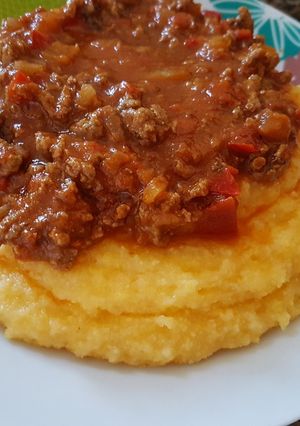 Una foto de Polenta cremosa