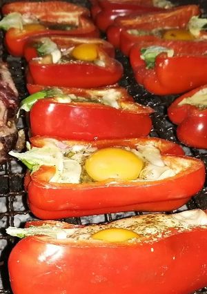 Una foto de Morrones rellenos (a la parrilla o al horno) 🍴