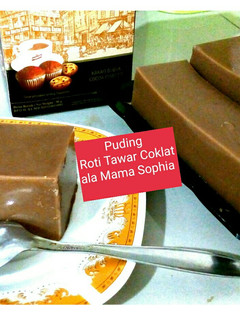 Foto resep Puding Roti Tawar Coklat