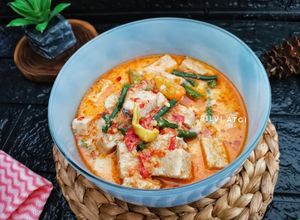 Foto resep Lodeh Tempe Gembos Kacang Panjang Masak Pedas