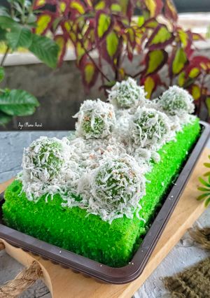 Foto resep Klepon Ubi Brownies Pandan