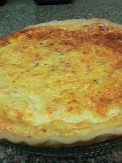 Una foto de Quiche de bacon y queso