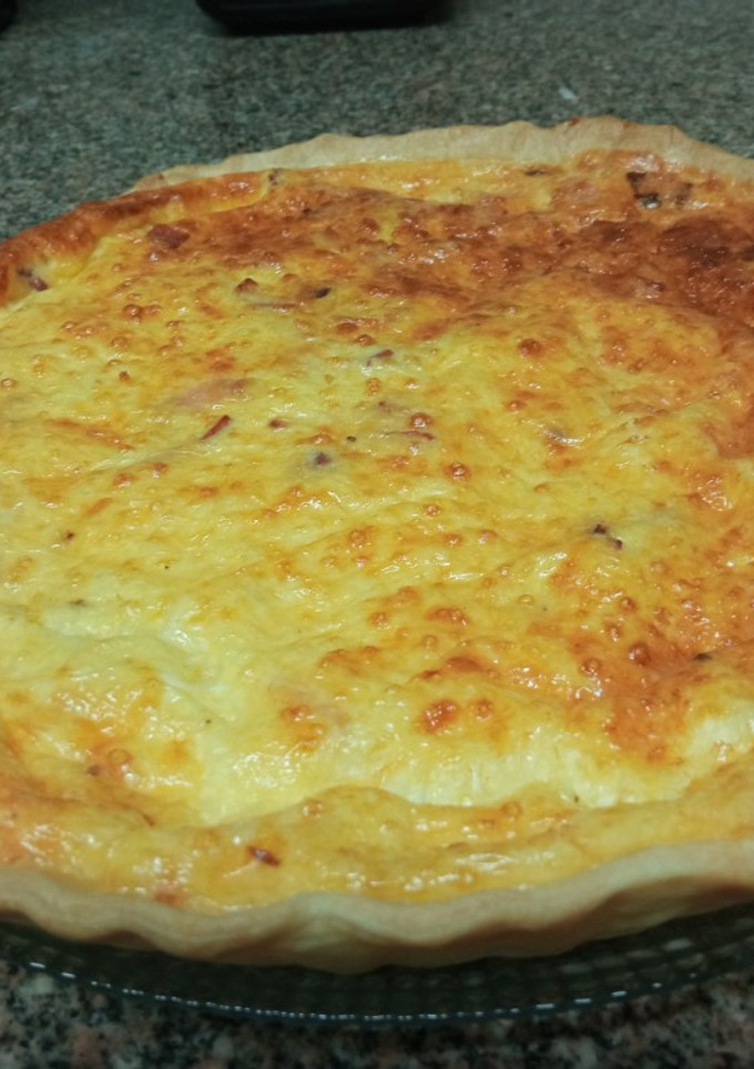 Una foto de Quiche de bacon y queso