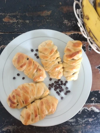 Cara Mudah Menyiapkan Resep Roti kepang Pisang Coklat Keju yang Menggugah Selera Anti Ribet, Bisa Manjain Lidah
