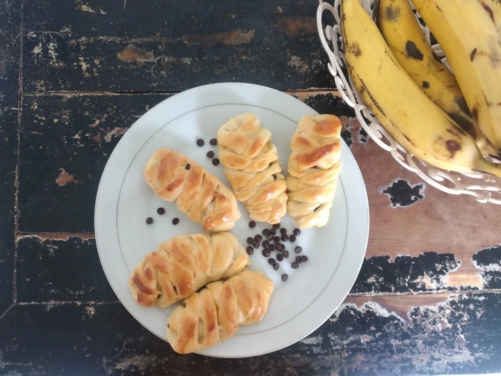 Cara Mudah Menyiapkan Resep Roti kepang Pisang Coklat Keju yang Menggugah Selera Anti Ribet, Bisa Manjain Lidah