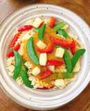 Nui xào rau củ sốt bí đỏ