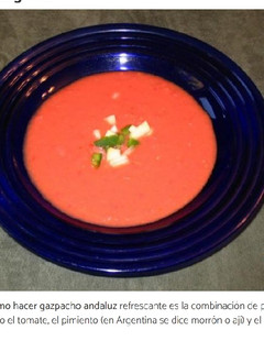 Una foto de Gazpacho
