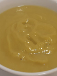 Una foto de Puré verde de judías, coliflor y calabacín
