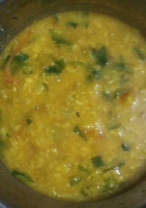 A picture of Yellow moong daal.