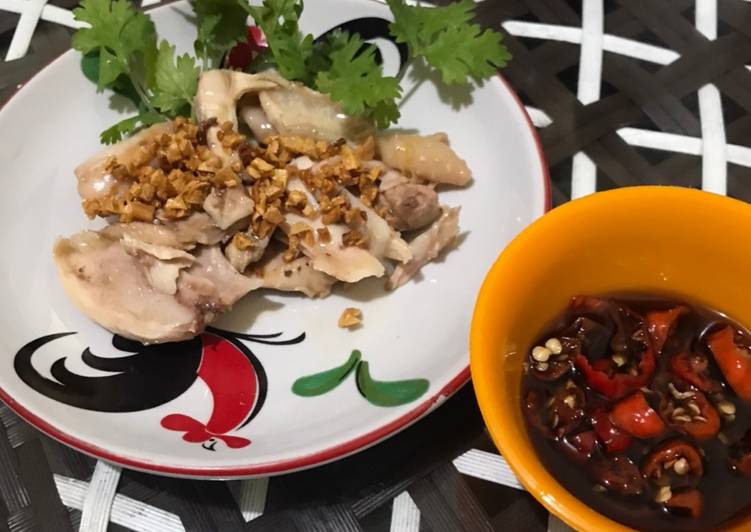 Ayam rebus - Phak cam kee