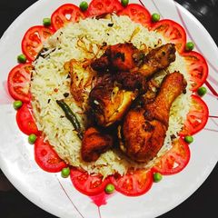 A picture of Chicken Biryani.