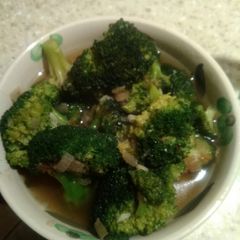 Broccoli and garlic A picture of Broccoli and garlic.
