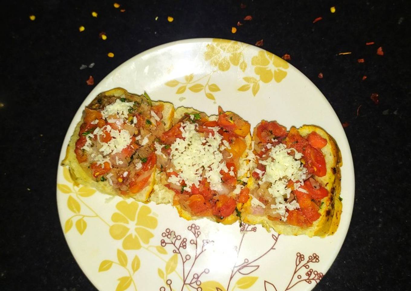 Cheesy Bruschetta