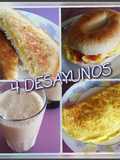 4 ideas para desayunar!!