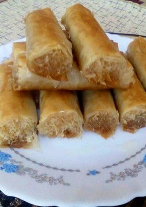 صورة لوصفة جلاش بالكنافه والمكسرات