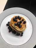Pancakes de trigo sarraceno y plátano. Sin azúcares