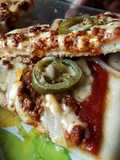 Pizza crujiente al sartén