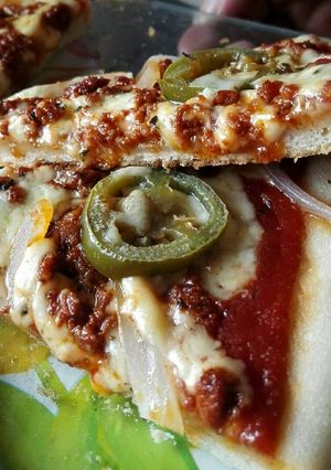 Una foto de Pizza crujiente al sartén