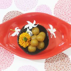 Pumpkin, Rajgiri & Besan ke laddu A picture of Pumpkin, Rajgiri & Besan ke laddu.