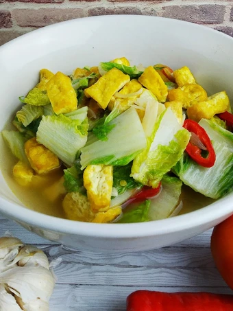Langkah Mudah untuk Membikin Resep Tumis sawi putih dan tahu yang Enak Banget Anti Ribet, Menggugah Selera