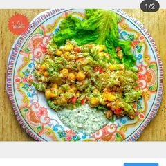 A picture of Chickpea curd salad.