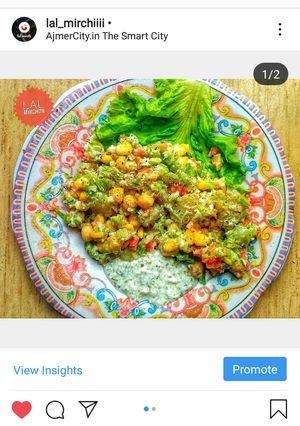 A picture of Chickpea curd salad.