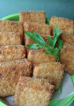 Foto resep Gabin goreng crispy isi vla