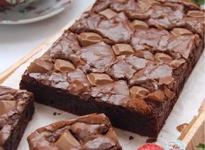 Foto resep Cadbury Fudgy Brownies, Simple Tanpa Mixer