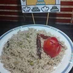 A picture of Matar Pulao.