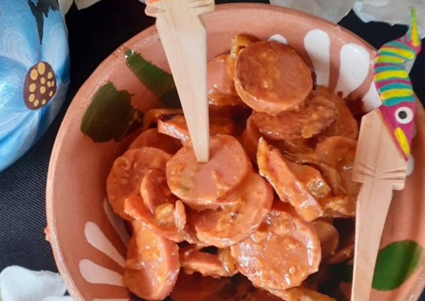 Salchicha enchipotlada