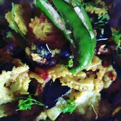 Pointed gourd and brinjal fry A picture of Pointed gourd and brinjal fry.
