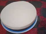 Cheesecake con base de budín de chocolate