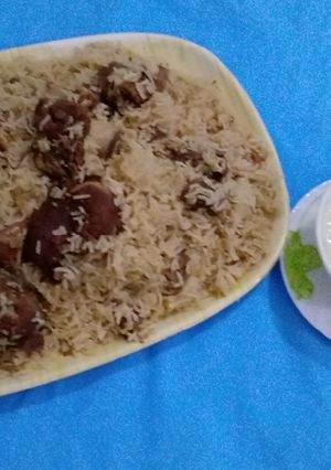 A picture of Beef yakhni pilaao.