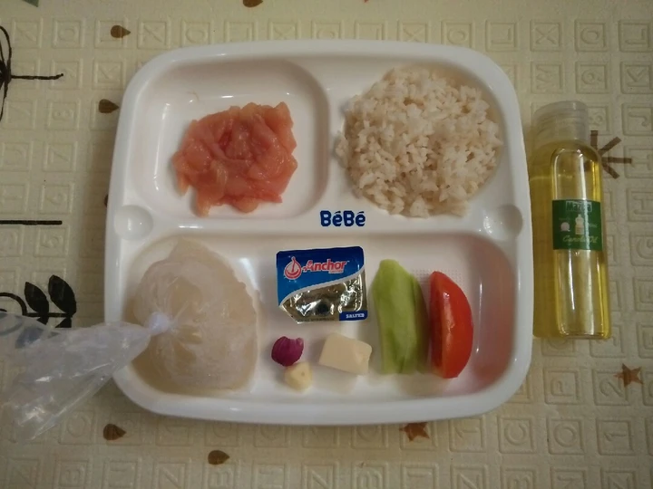 Cara Mudah Membikin Resep Mpasi 6m+ : Bubur Ayam Labu siam yang Enak Banget Anti Ribet, Lezat Sekali