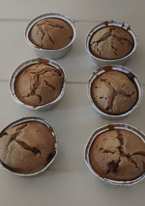 Une photo de Muffins cœur au Nutella