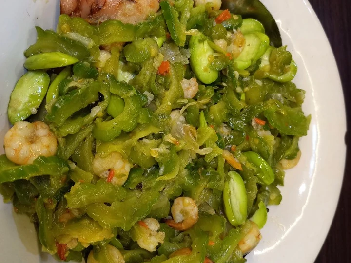 Langkah Gampang Membikin Resep Tumis pare udang dan pete yang Lezat Anti Ribet, Bisa Manjain Lidah