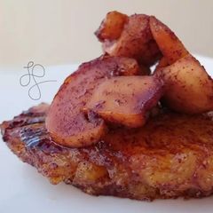 A picture of Grilled Pineapple And Mushroom With Cinnamon Sugar.