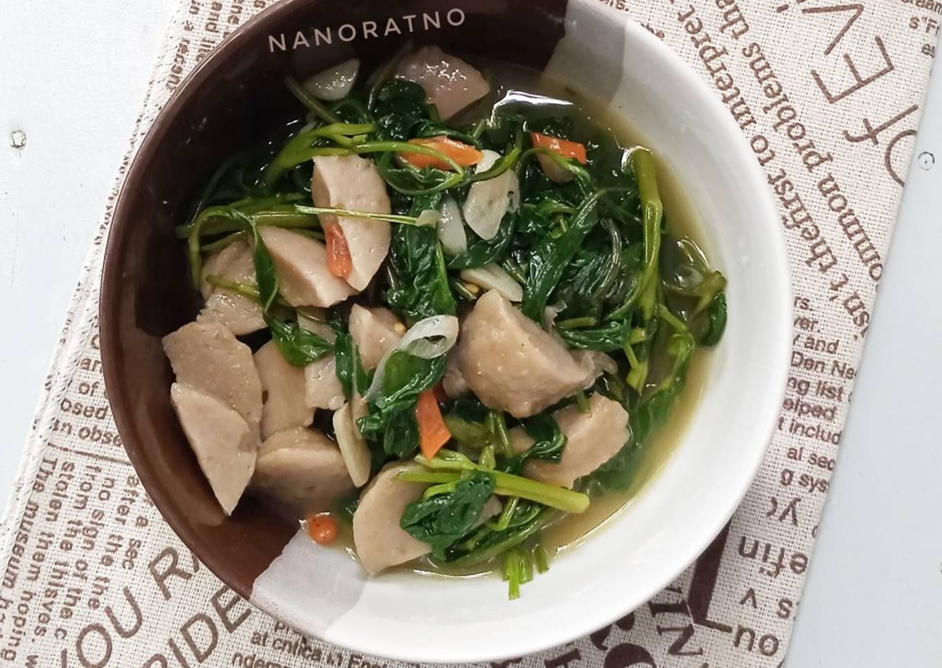 Oseng Kangkung Bakso