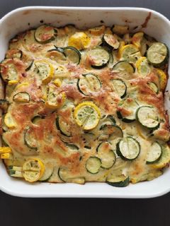 Une photo de Gratin de courgettes