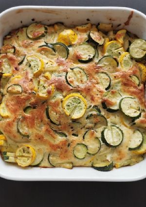 Une photo de Gratin de courgettes