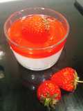 Strawberry panna cotta สูตร low fat