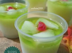 Foto resep Puding Susu Melon Segaarr
