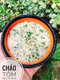 Ăn dặm - Cháo tôm rau muống