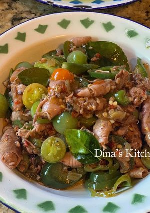 Foto resep Tumis Cumi Asin Cabe Ijo & Tomat Ijo