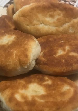 Фото Пирожки жареные с капустой.