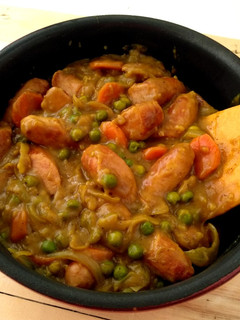 Una foto de Curry de salchichas